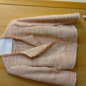 Etc etc size 14 women's salmon and off-white blazer